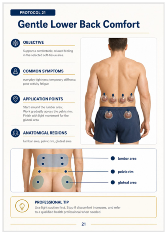 Inside page 4 of the cupping therapy protocols manual